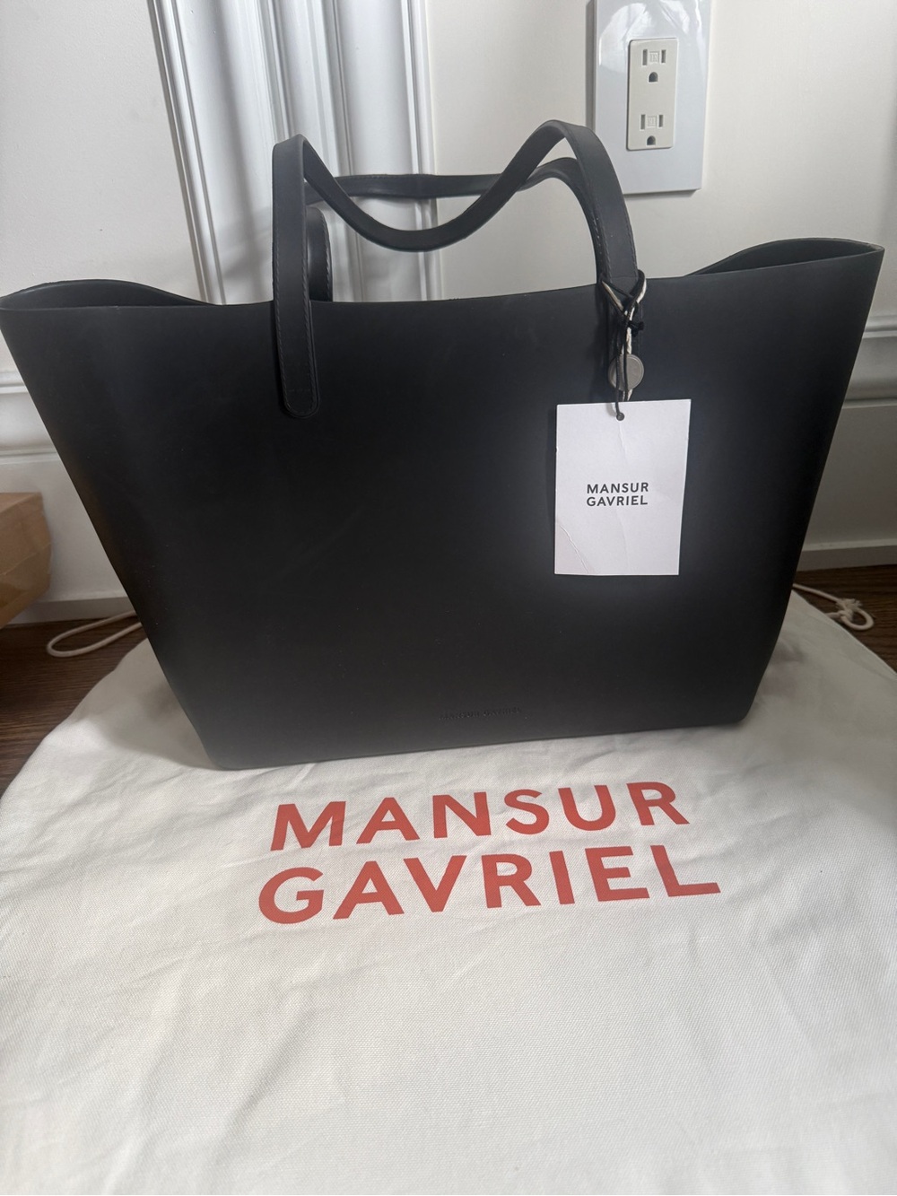 Mansur Gavriel Black rubber  Tote